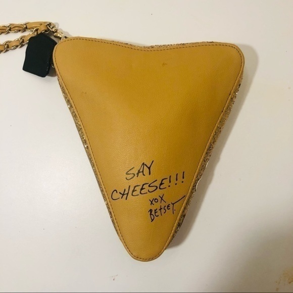 Betsey Johnson pizza slice wristlet collectible